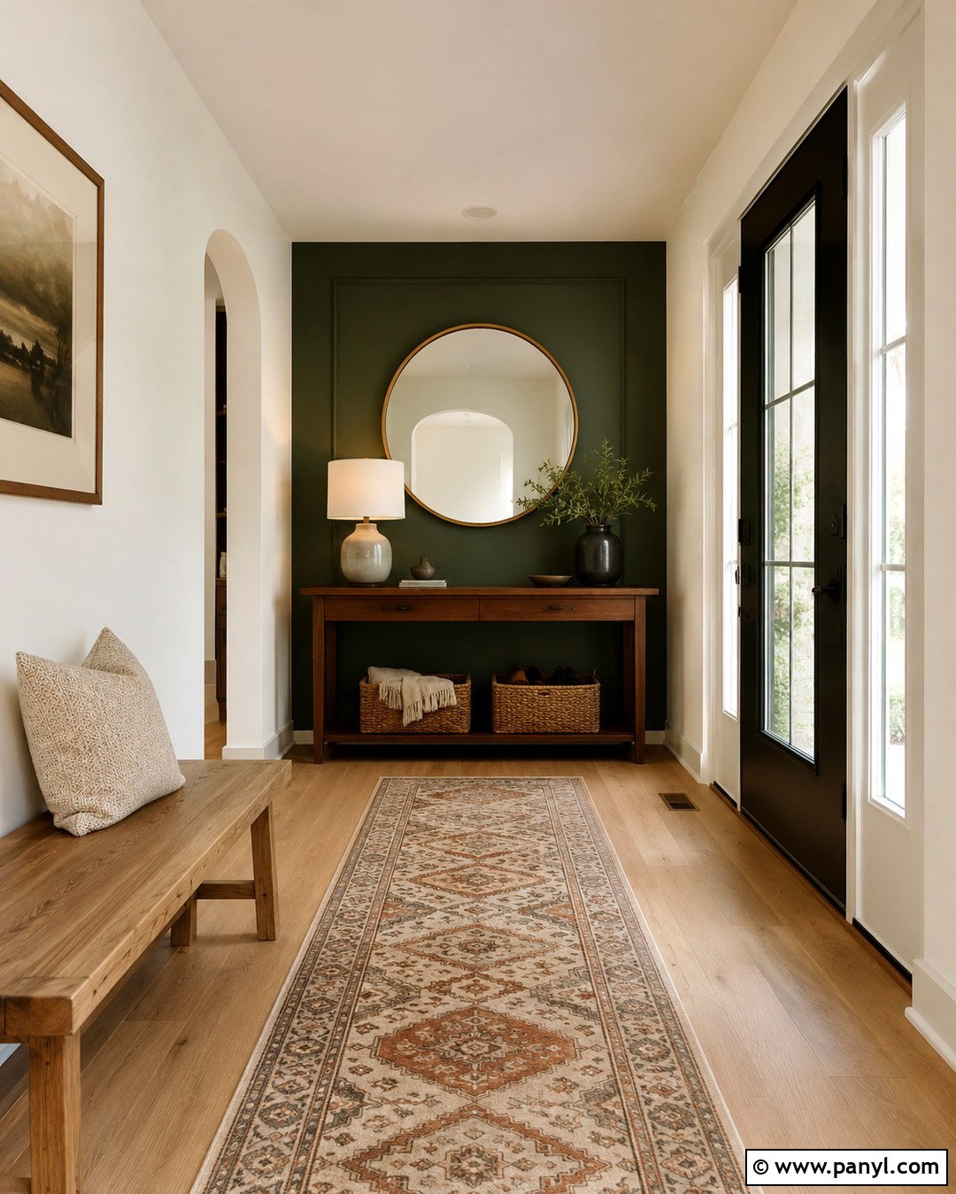 Forest Green Accent Wall Entryway - 20 Forest Green Paint Color Accent Walls
