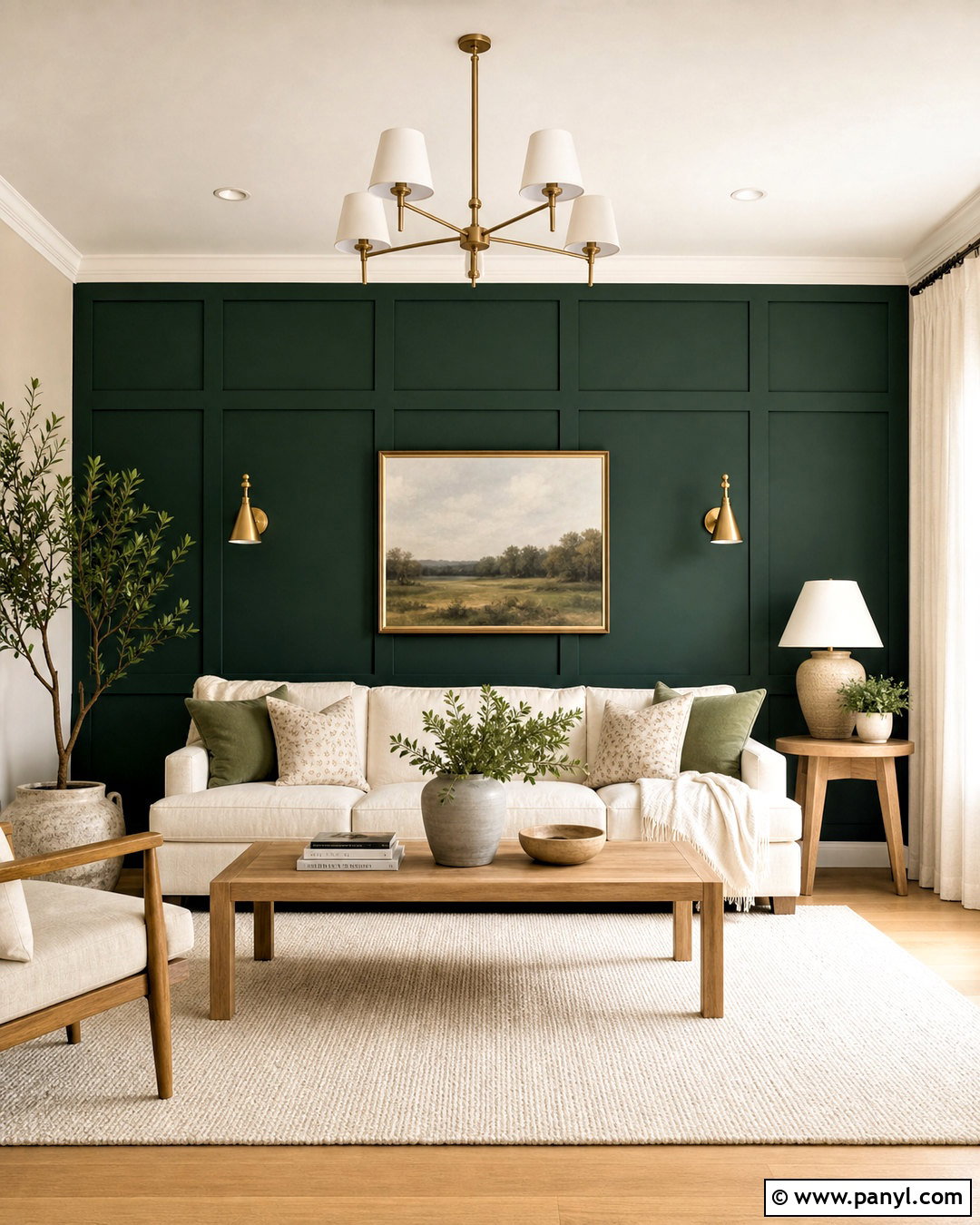 Forest Green Accent Wall Room - 20 forest green room ideas
