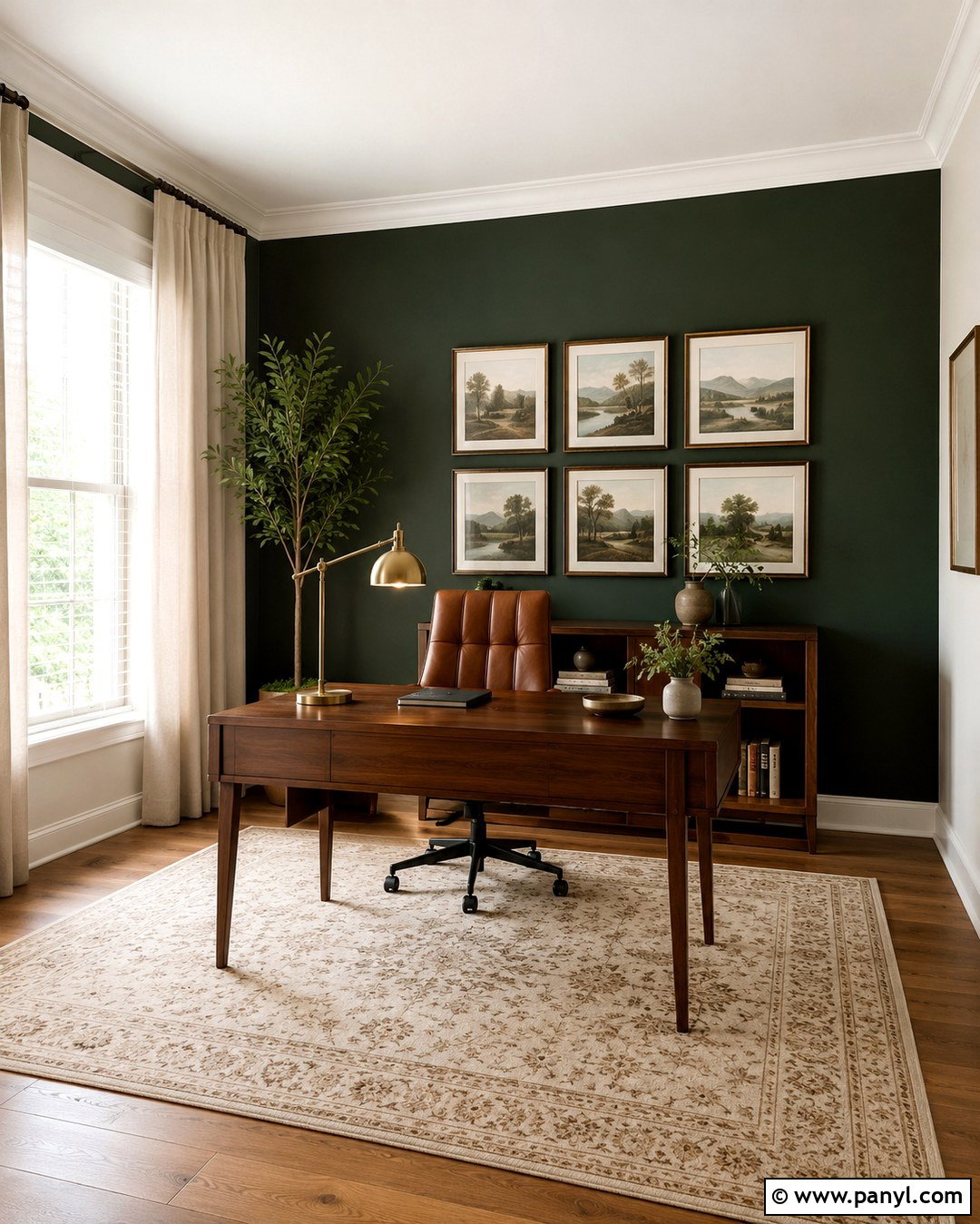 Forest Green Accent Wall With Cream Walls - 20 Accent Wall With Cream Walls