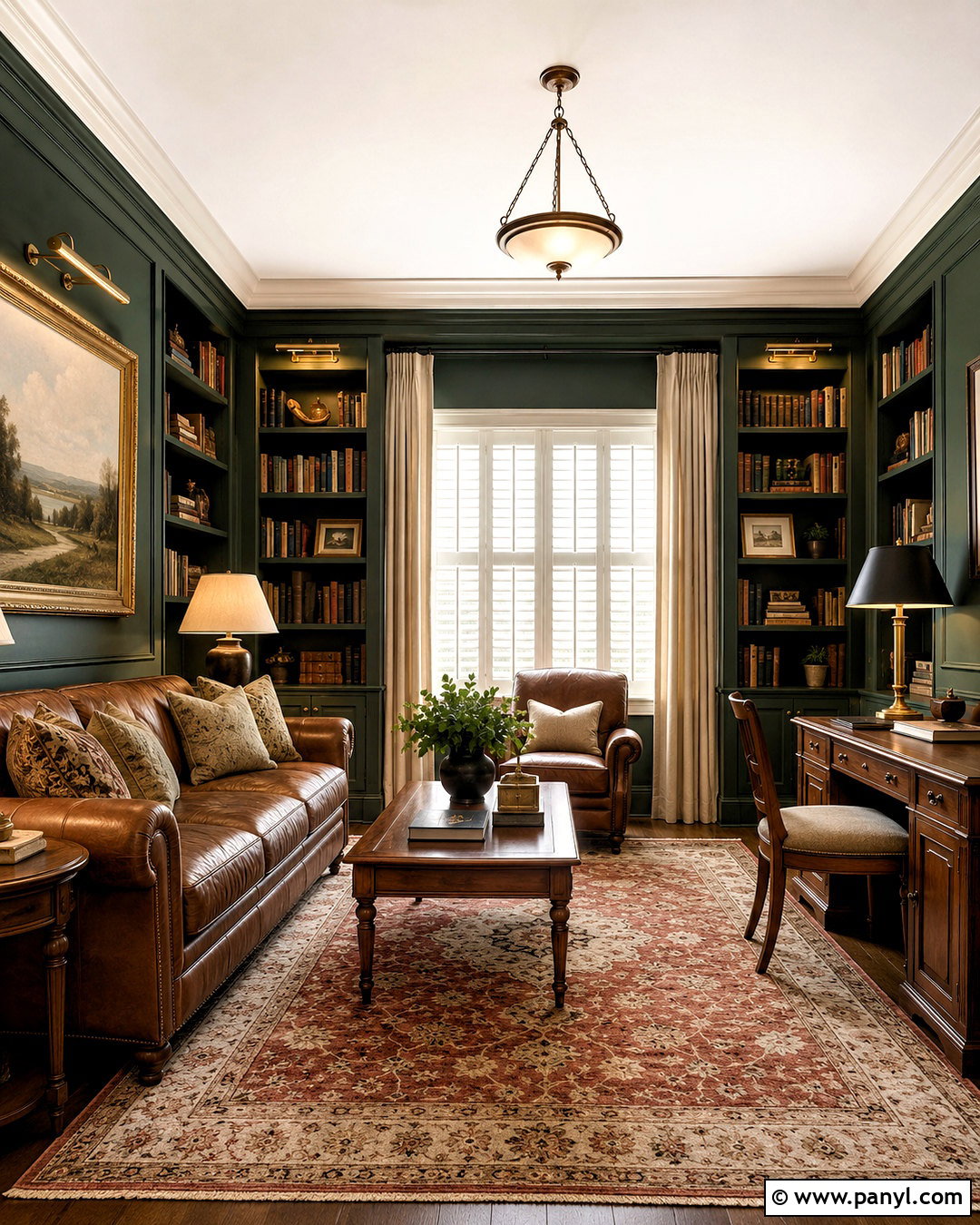 Forest Green And Antique White Wall Paint - 20 Wall Paint Color Schemes