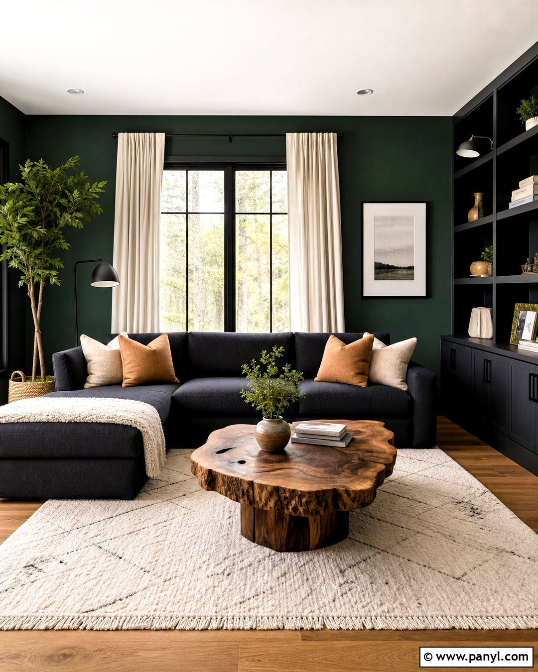 Forest Green And Black Room - 20 forest green room ideas