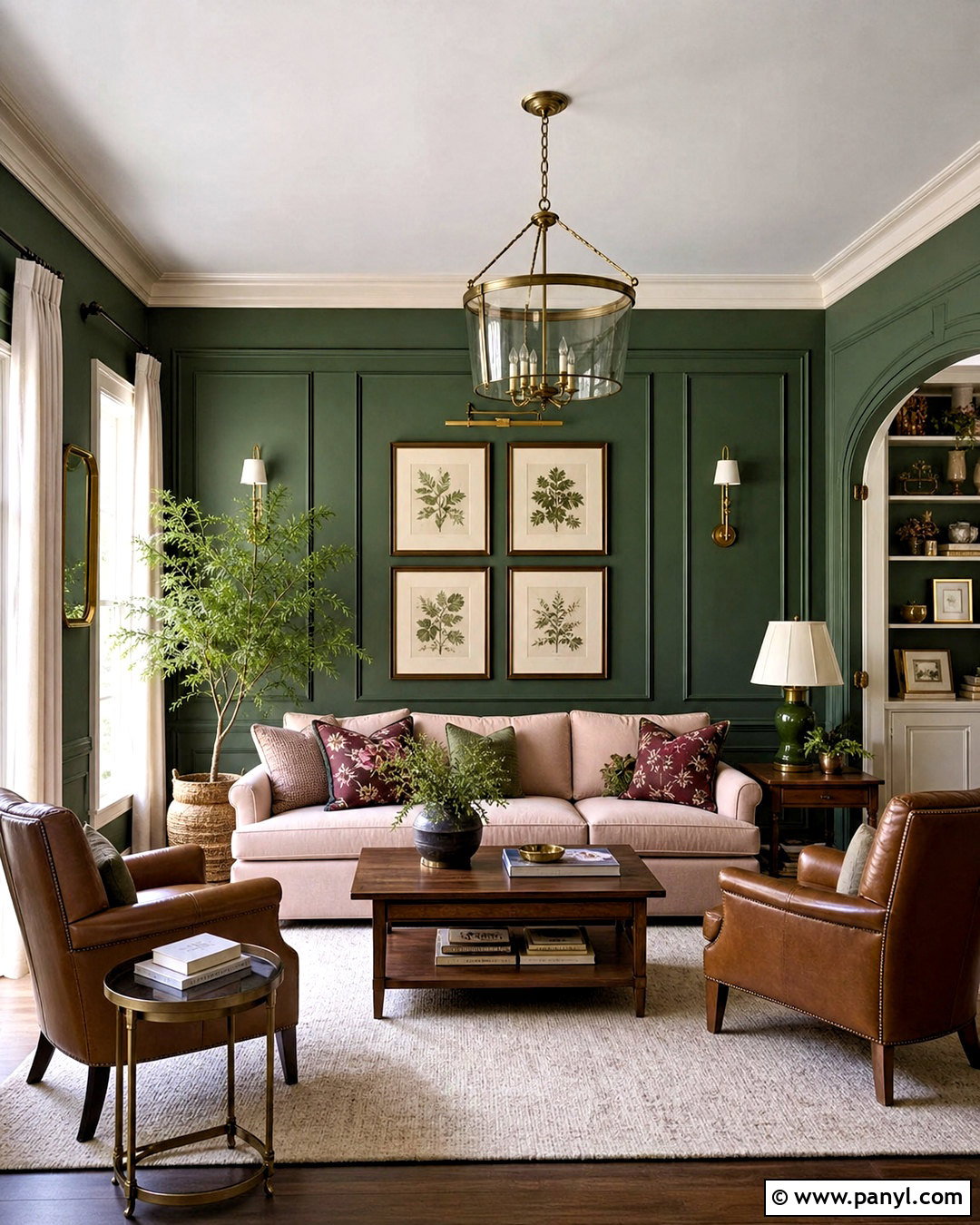 Forest Green And Blush Living Room Paint - 20 living room paint ideas color schemes