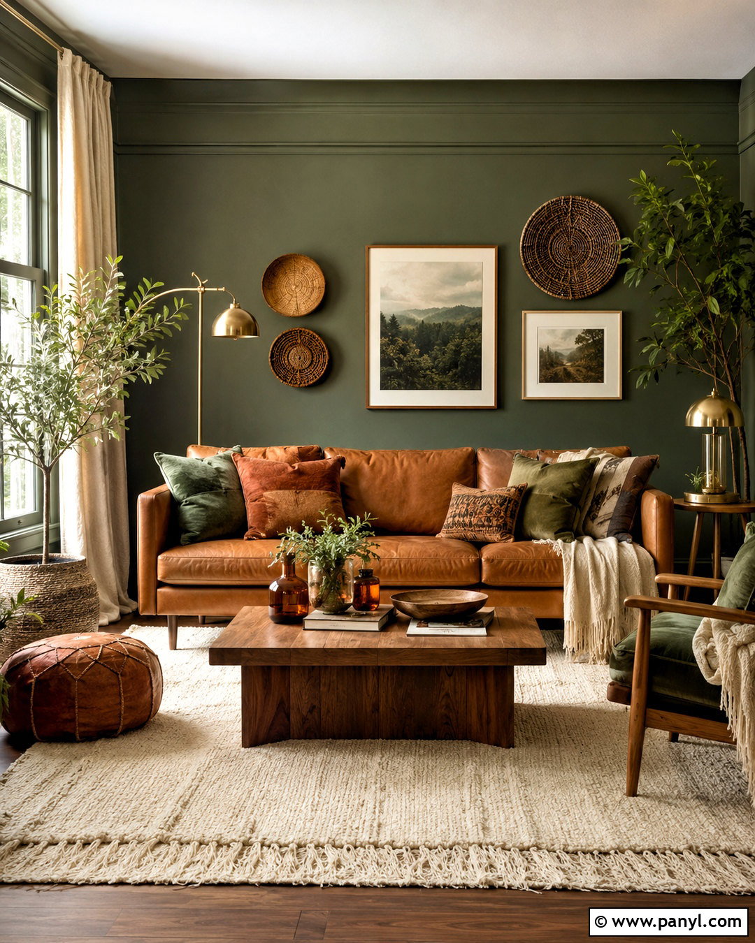 Forest Green And Caramel Bohemian Color Scheme - 20 bohemian color scheme ideas