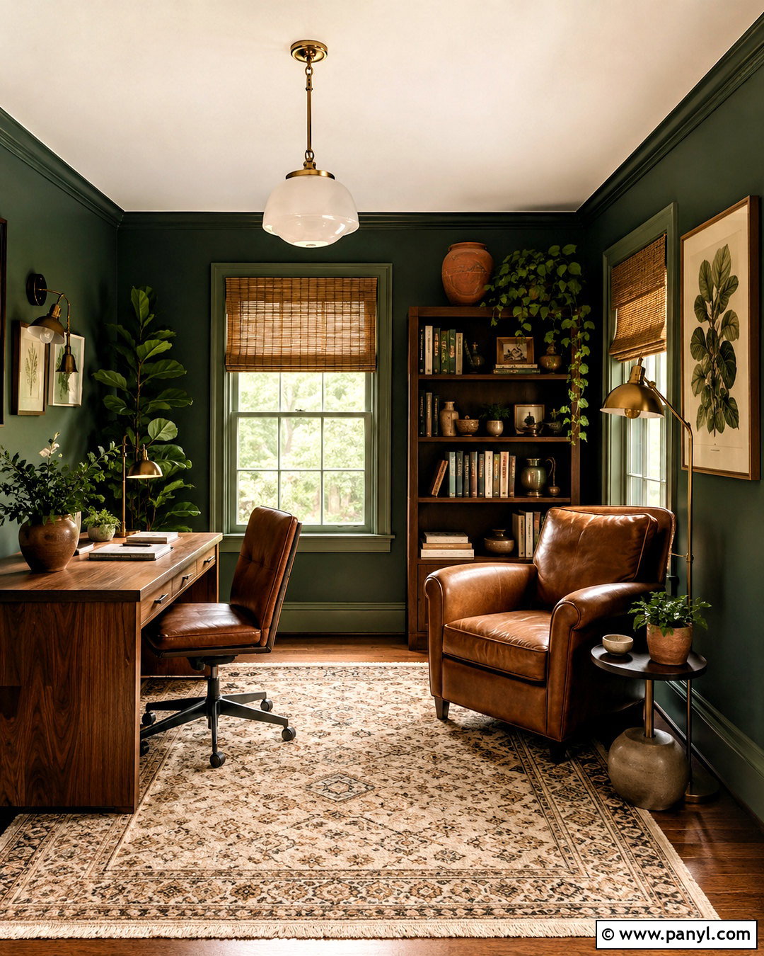 Forest Green And Cognac Boho Color Palette - 20 boho colour palette ideas