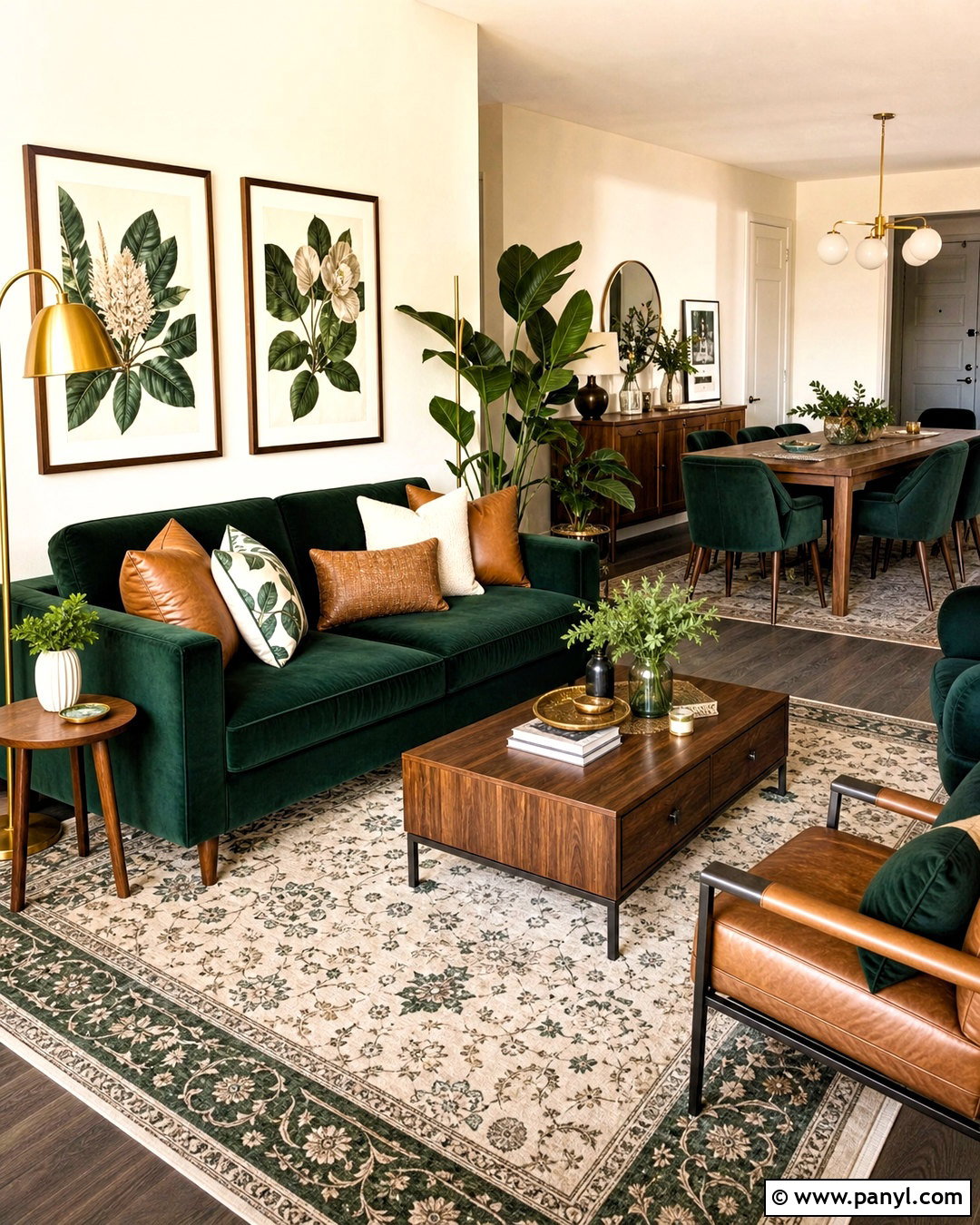 Forest Green And Cream Apartment Color Scheme - 20 apartment color schemes