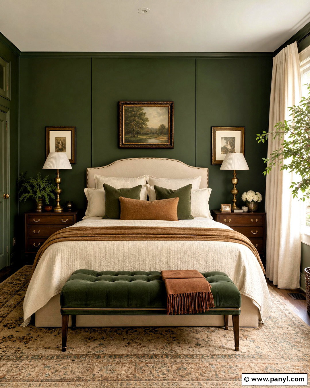 Forest Green And Cream - 20 green color palette ideas