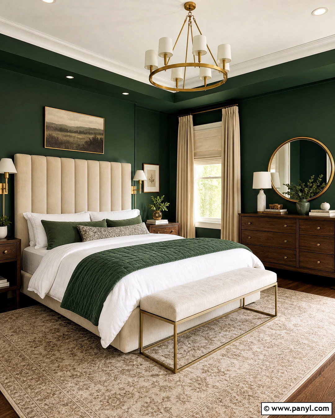 Forest Green And Gold Bedroom - 20 forest green bedroom ideas