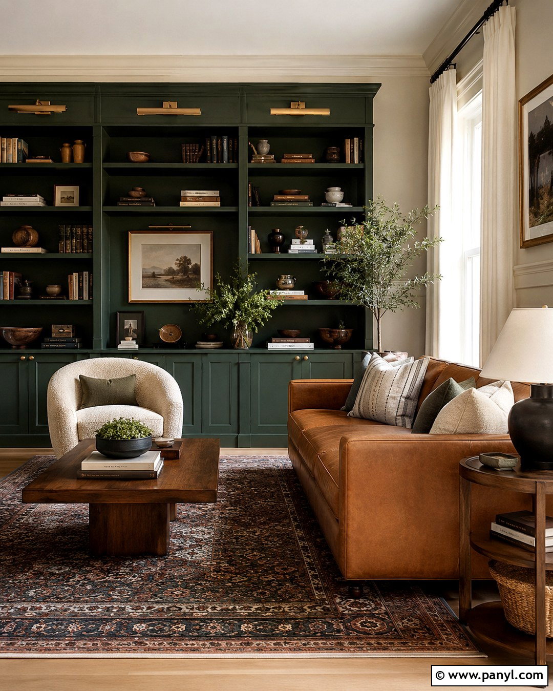 Forest Green And Mushroom Wall Color Combination - 20 Interior Wall Color Combination Ideas