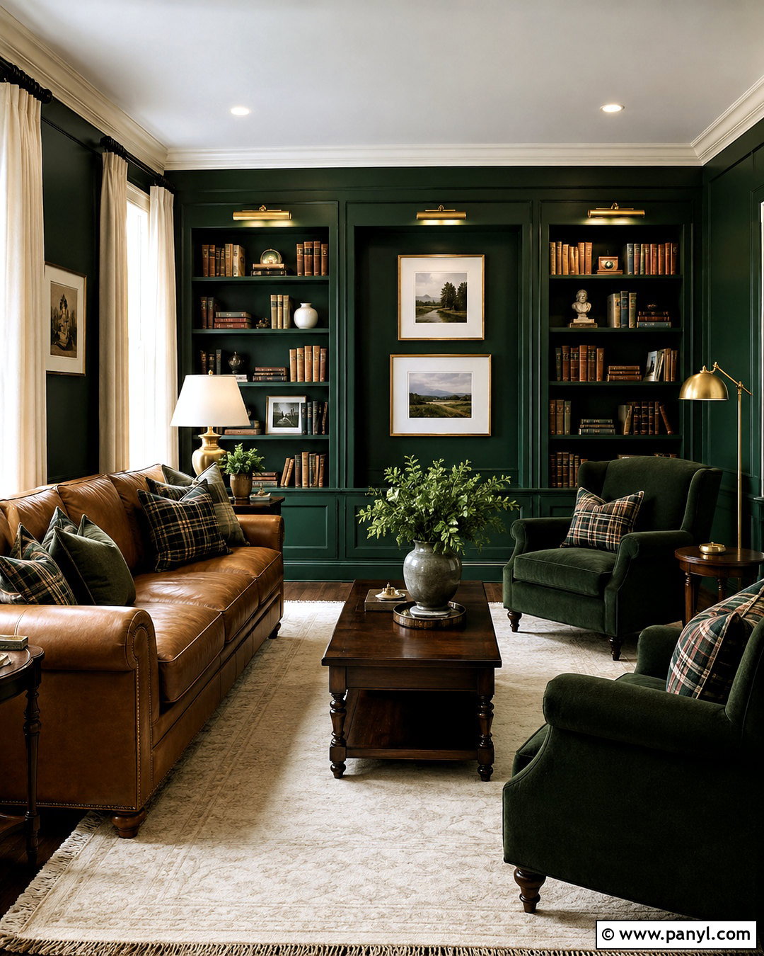 Forest Green And Tan Living Room - 20 living room color combination ideas