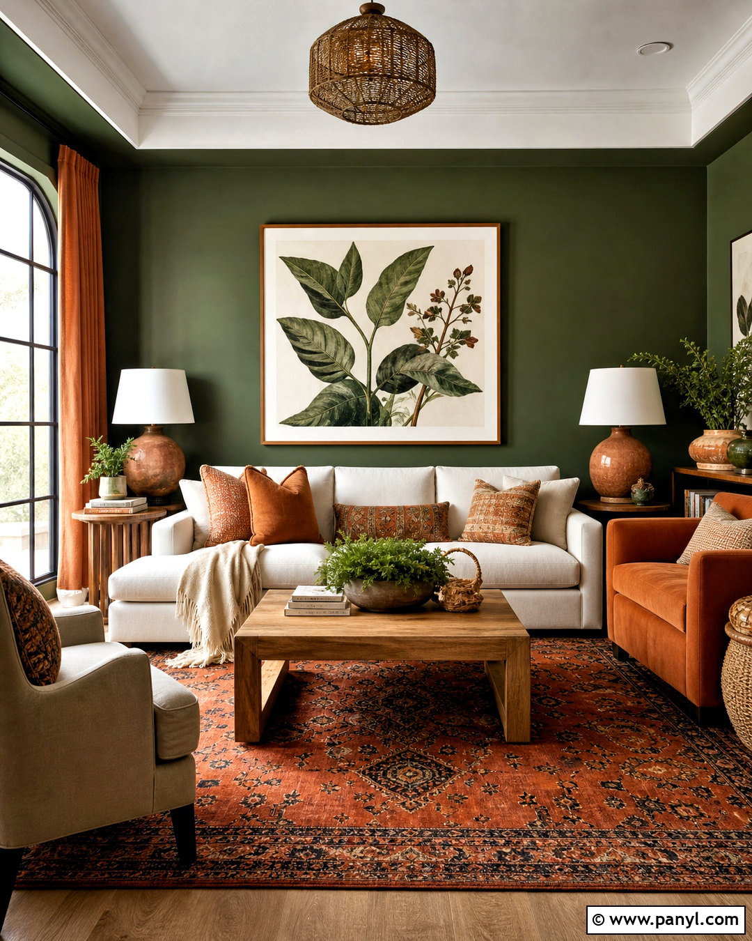 Forest Green And Terracotta Room - 20 forest green room ideas