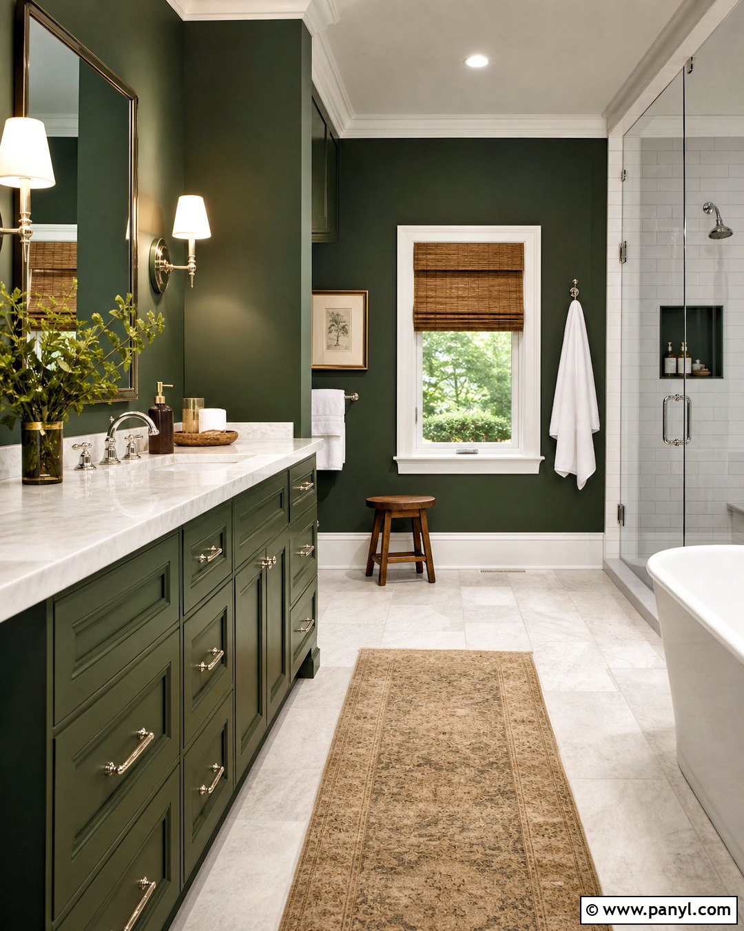 Forest Green Bathroom - 20 green bathroom inspiration ideas