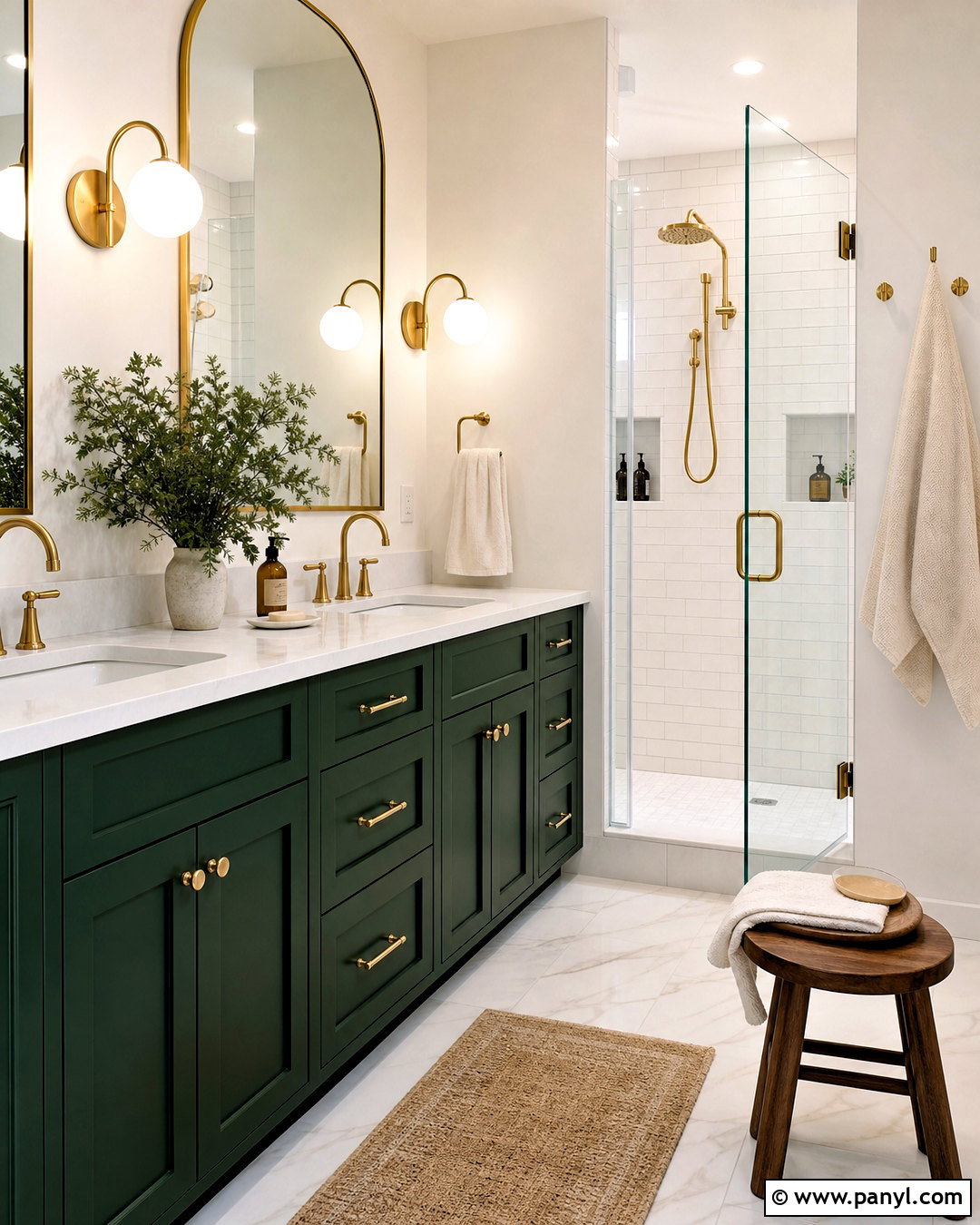 Forest Green Bathroom Cabinets - 20 bathroom cabinet color ideas