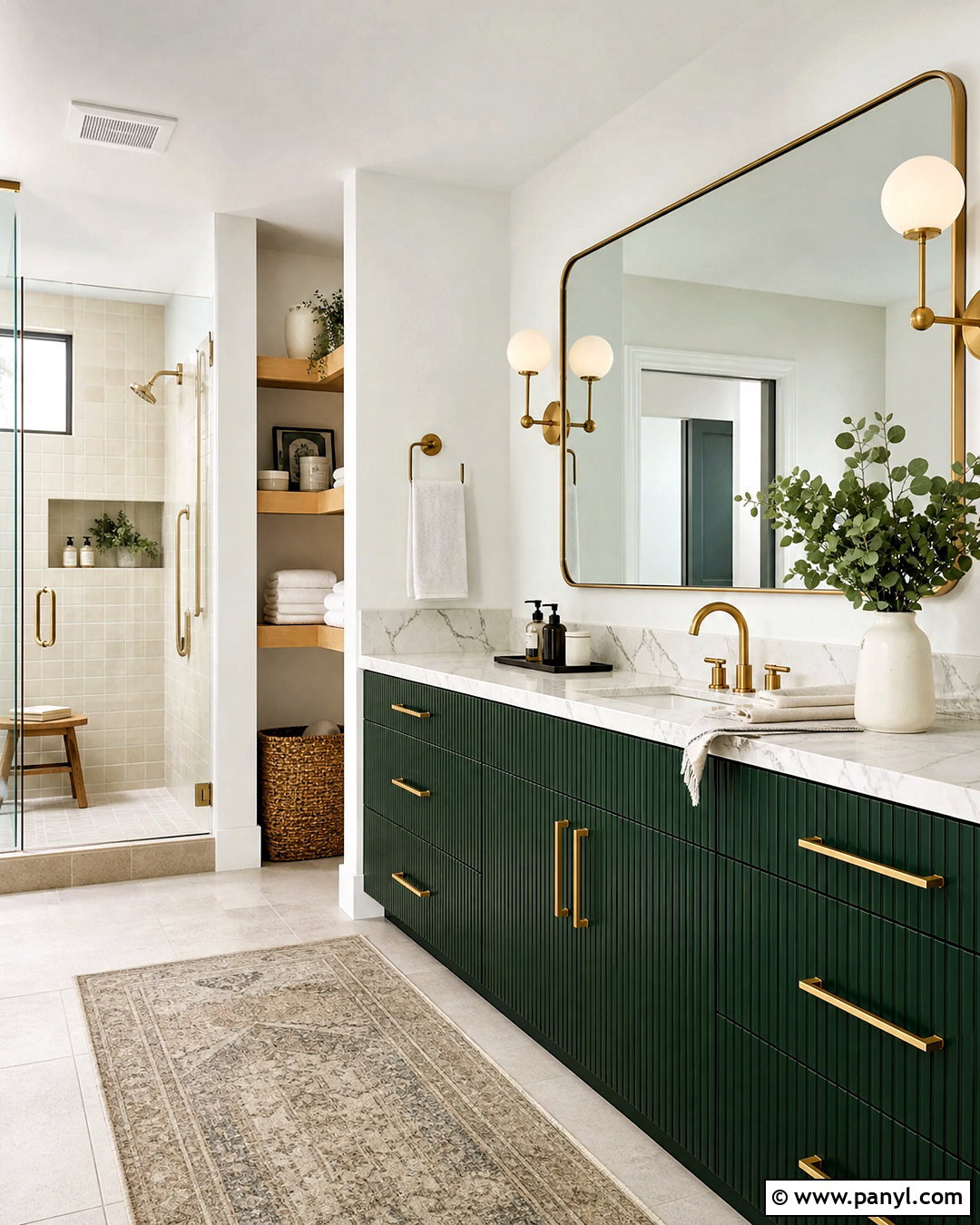Forest Green Bathroom Vanity - 20 bathroom vanity color ideas
