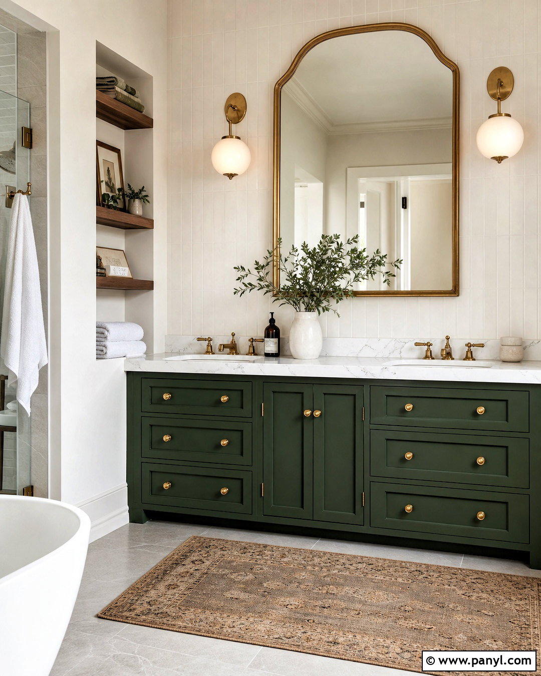 Forest Green Bathroom Vanity - 20 bathroom vanity paint ideas