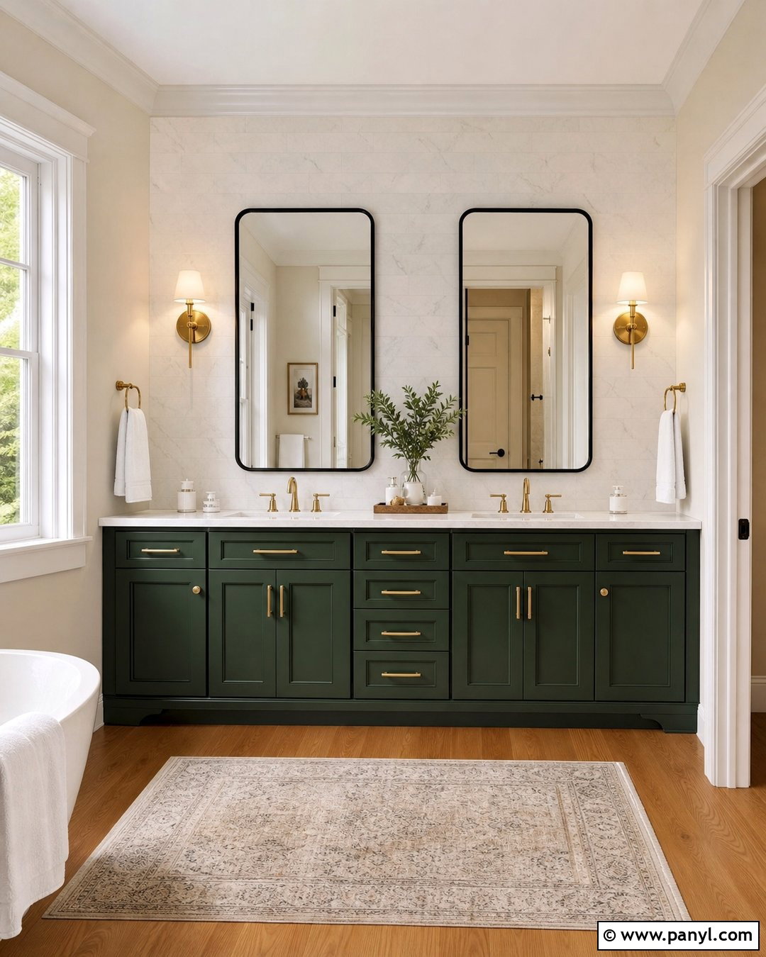 Forest Green Bathroom Vanity - 35 painted bathroom vanity colors