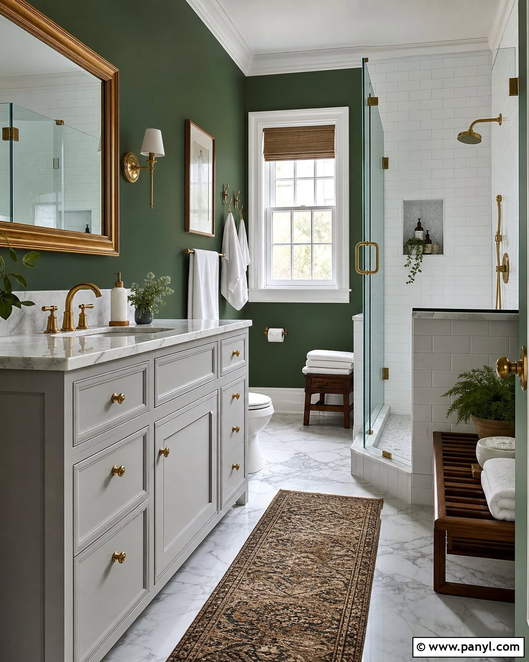 Forest Green Bathroom Walls - 35 grey vanity bathroom wall colors