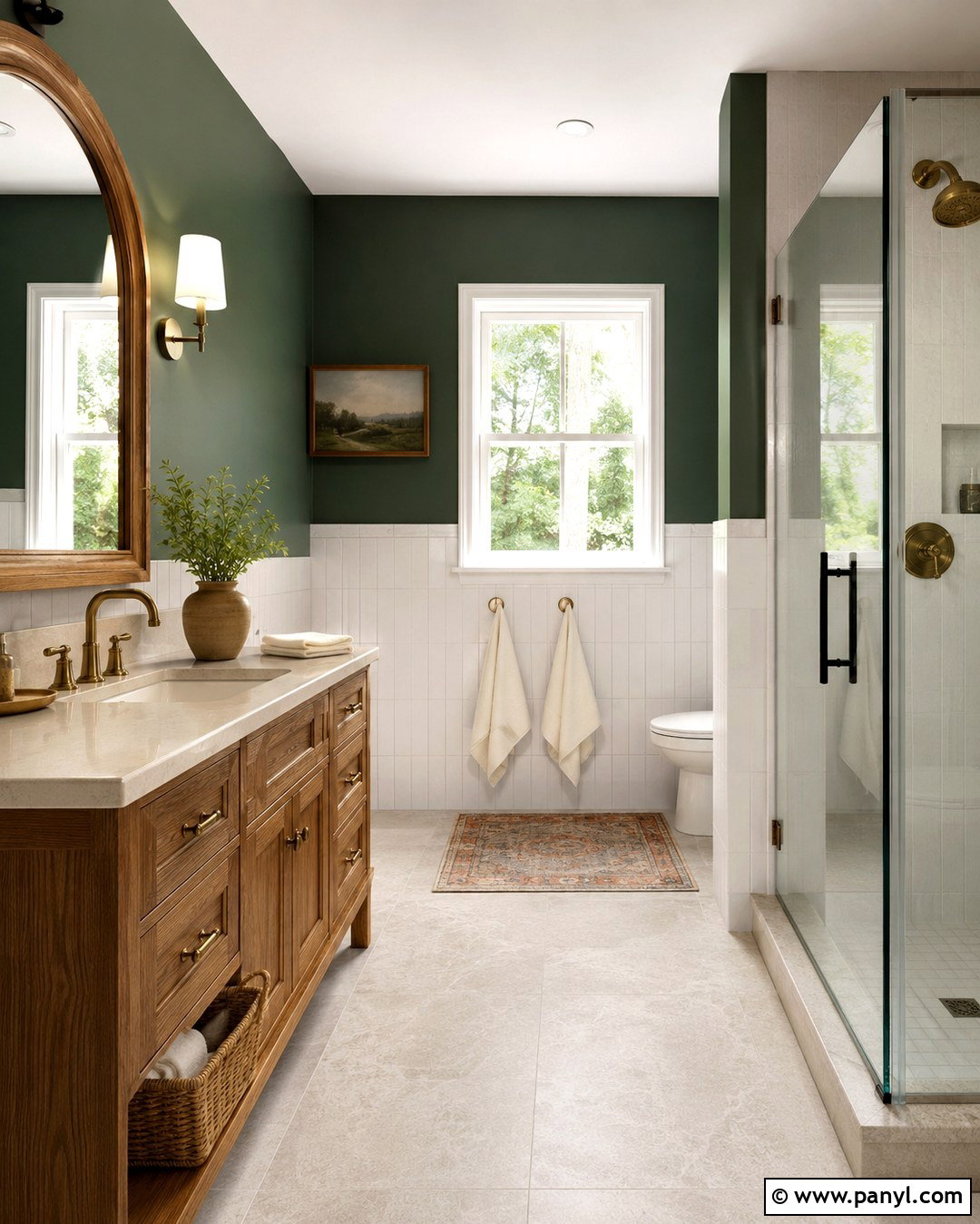 Forest Green Bathroom Walls - 20 Best Green For Bathroom Walls