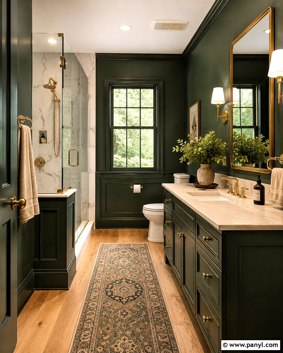 Forest Green Bathroom - 35 trending bathroom colors