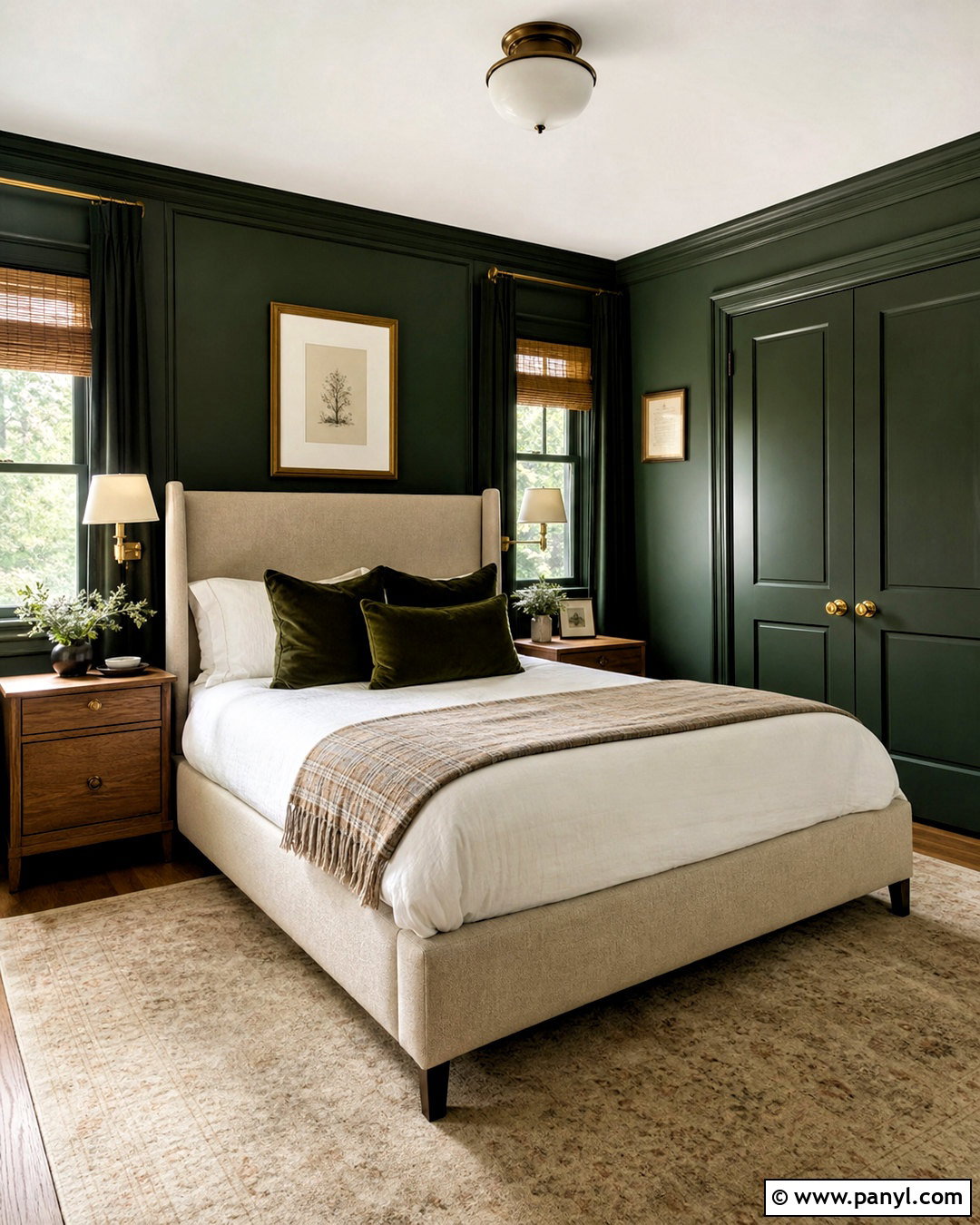 Forest Green Bedroom - 20 room color ideas bedroom paint design ideas