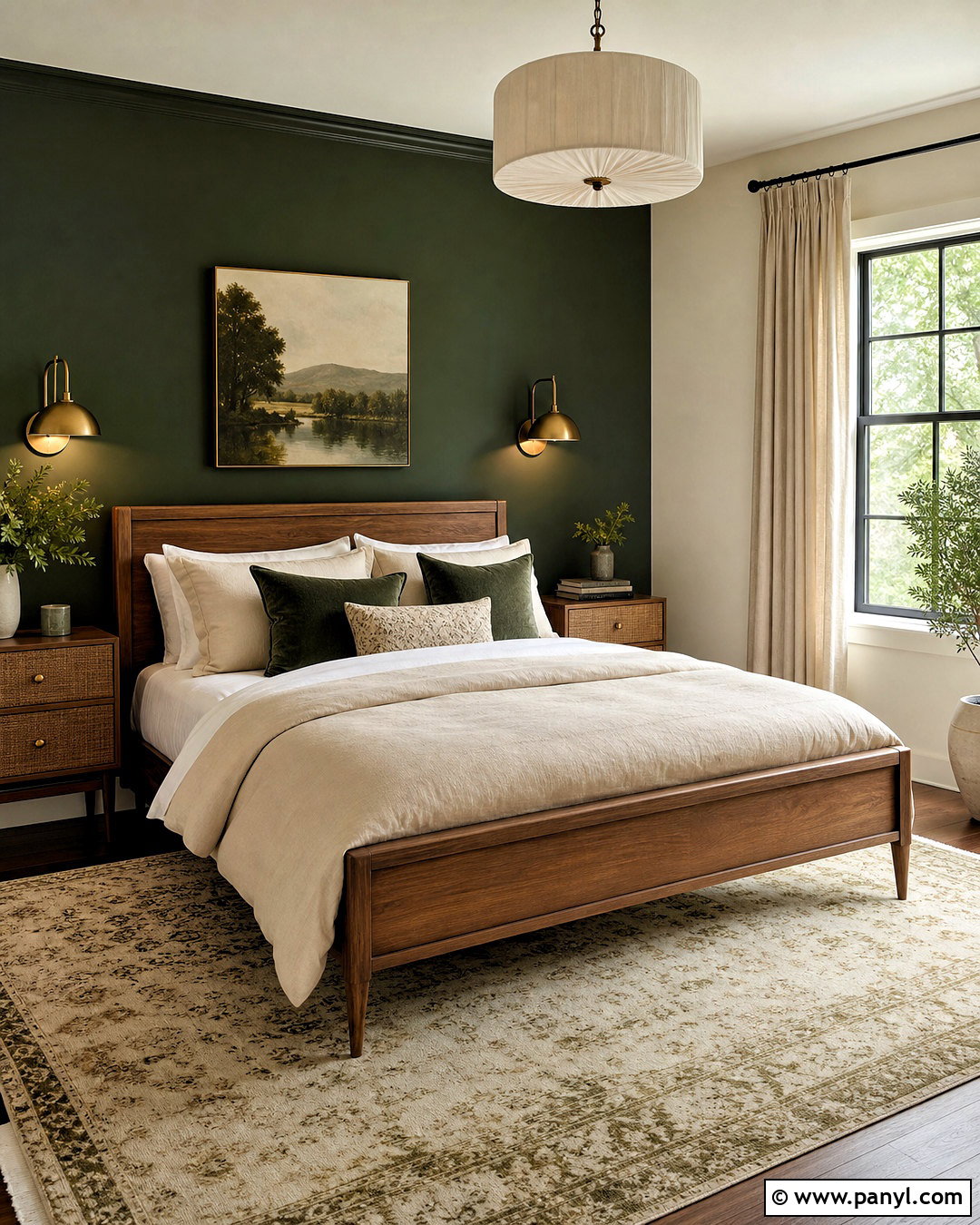 Forest Green Bedroom Accent Wall - 20 accent color bedroom wall ideas