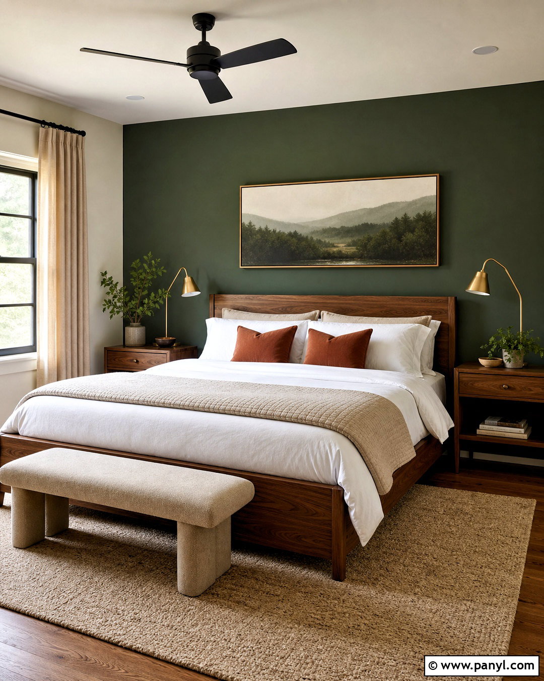 Forest Green Bedroom Accent Wall - 20 accent wall paint ideas