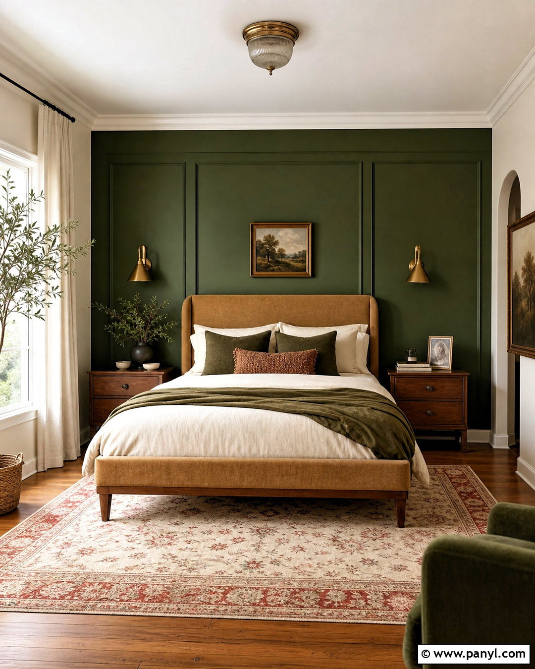 Forest Green Bedroom Accent Wall - 20 bedroom accent wall ideas paint colors
