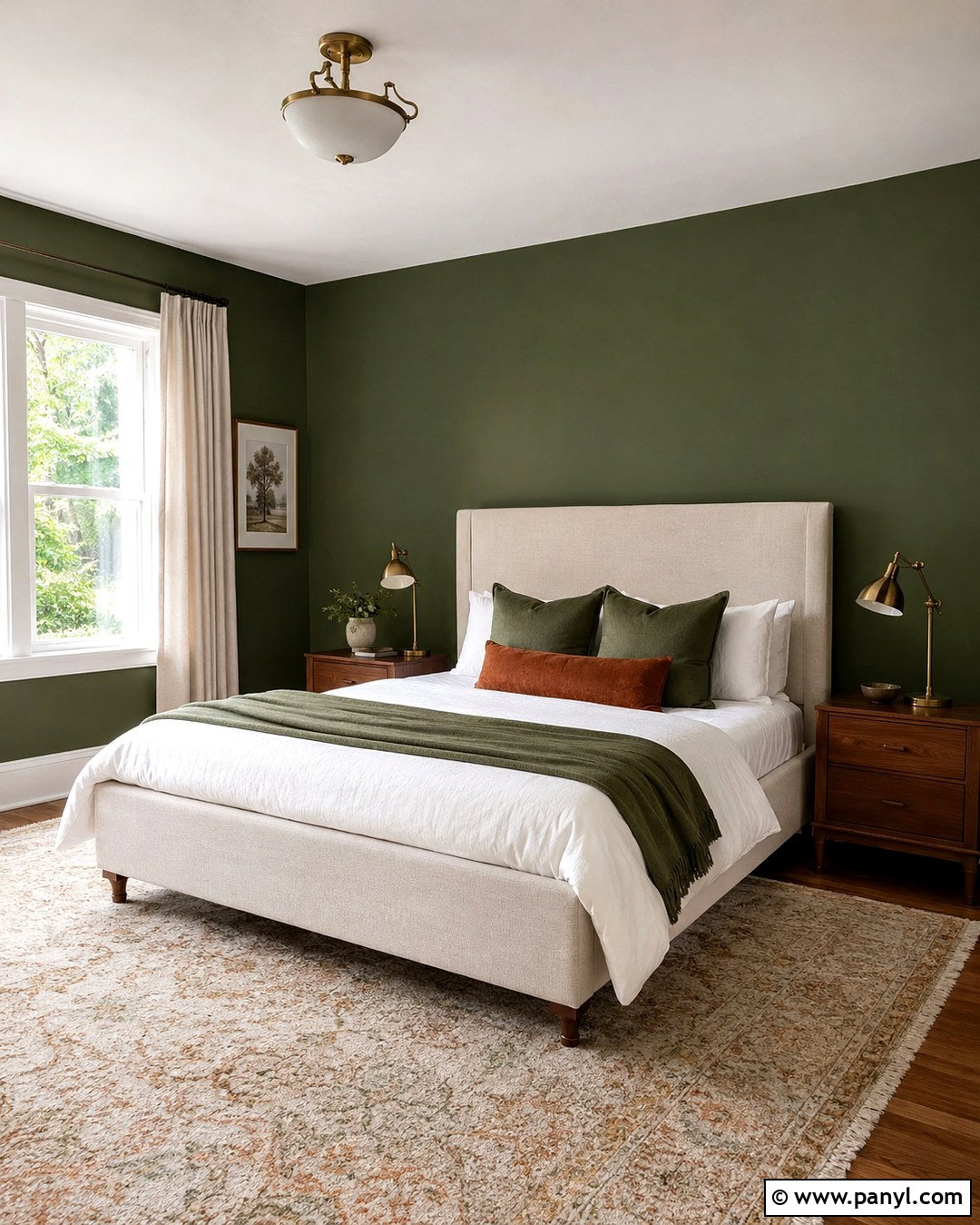 Forest Green Bedroom Wall - 20 Plain Green Wall Ideas