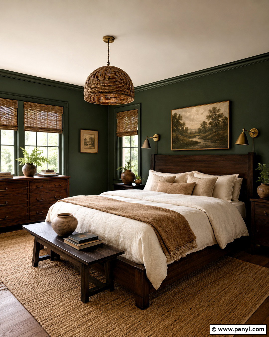 Forest Green Bedroom Walls - 20 dark bedroom wall colors
