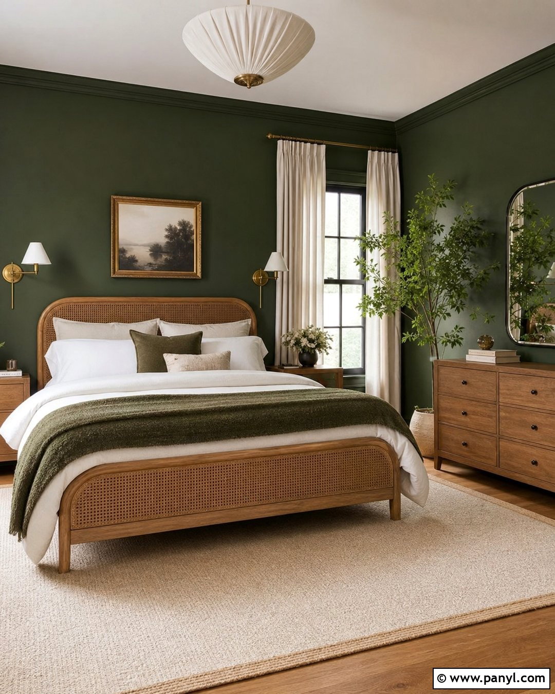 Forest Green Bedroom Walls - 30 Room Green Walls