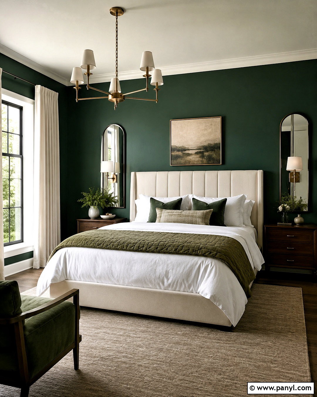 Forest Green Bedroom Walls - 35 Wall Paint Bedroom Ideas