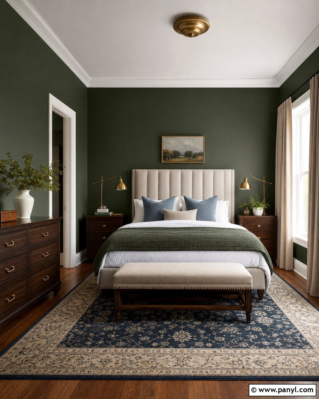 Forest Green Bedroom Walls - 50 green walls
