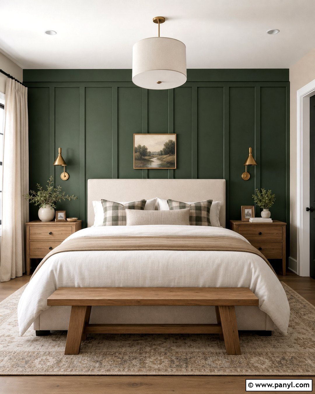 Forest Green Board And Batten Accent Wall - 35 forest green accent wall ideas