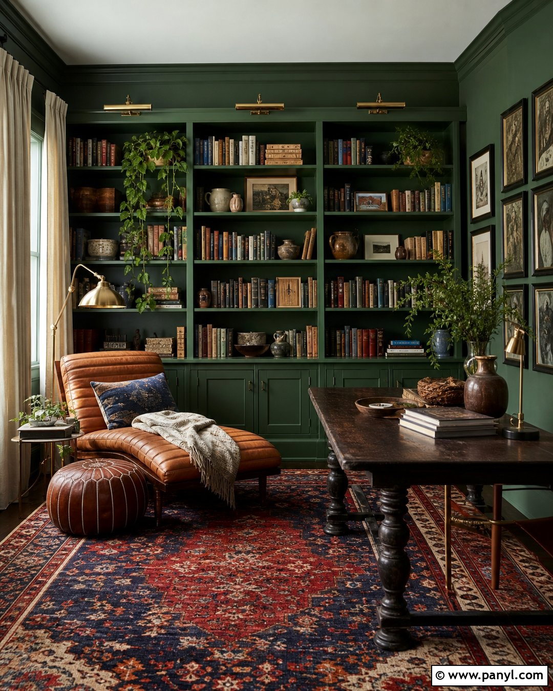 Forest Green Boho Walls - 30 Boho Wall Colors