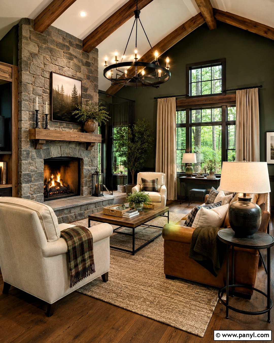 Forest Green Cabin Color Scheme - 20 cabin color schemes