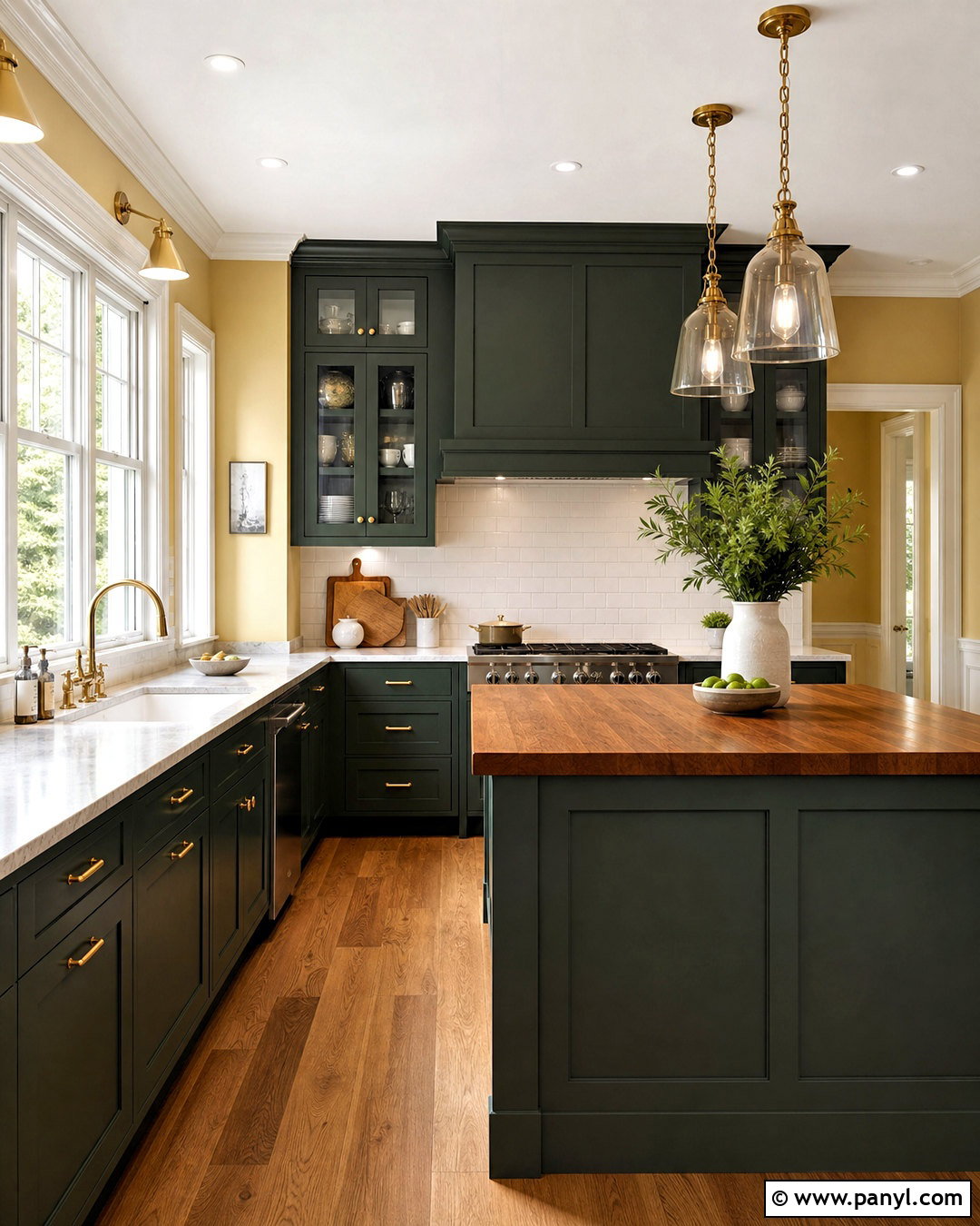 Forest Green Cabinets With Yellow Walls - 20 what color cabinets go with yellow walls