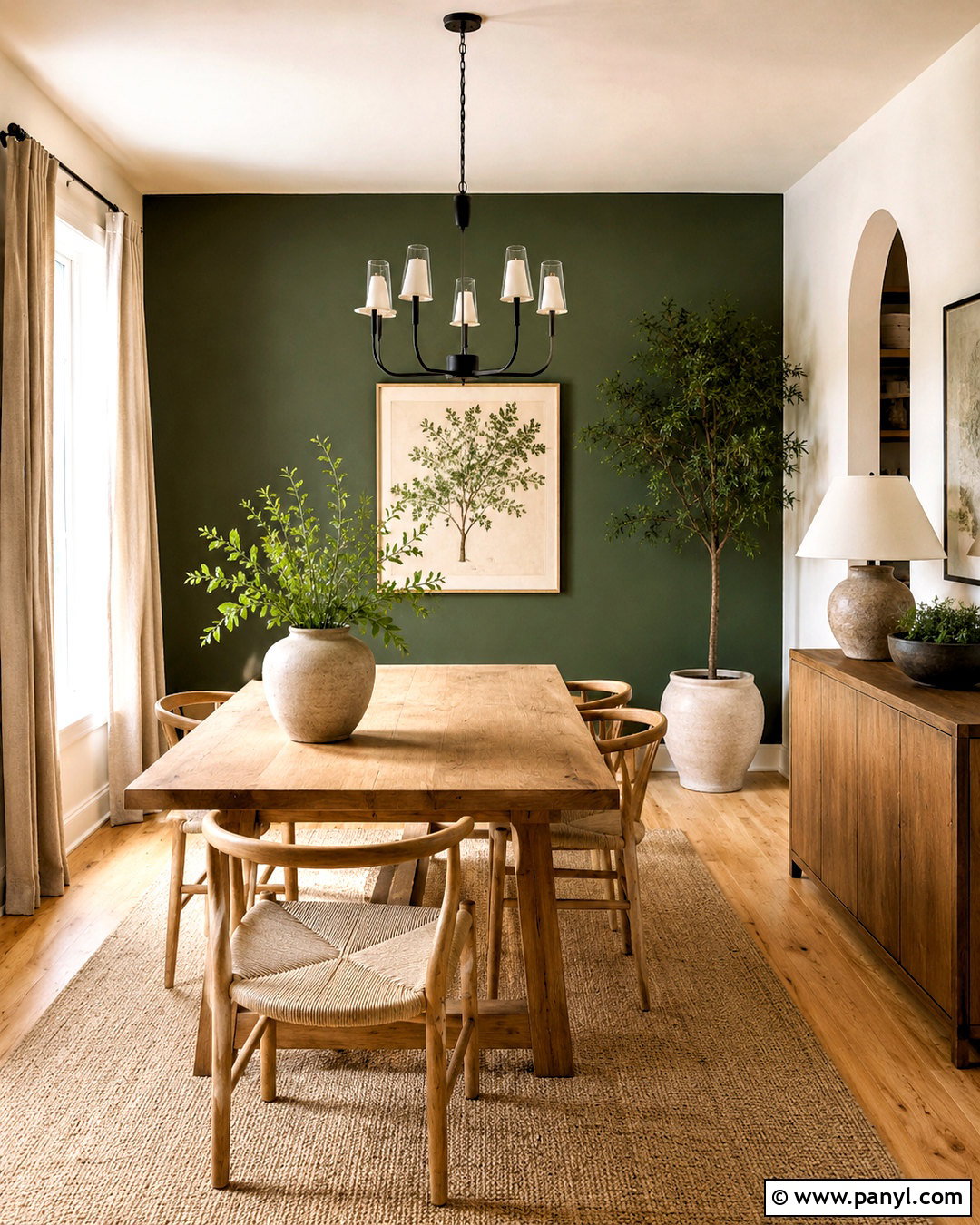 Forest Green Dining Room Accent Wall - 20 dining room accent wall colors