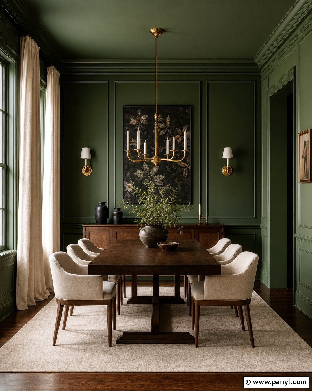 Forest Green Dining Room Wall Color - 30 house wall color ideas