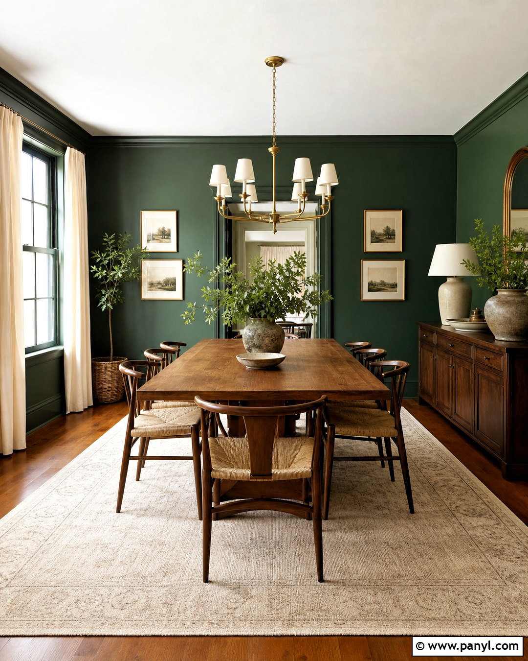 Forest Green Dining Room Walls - 20 green wall ideas