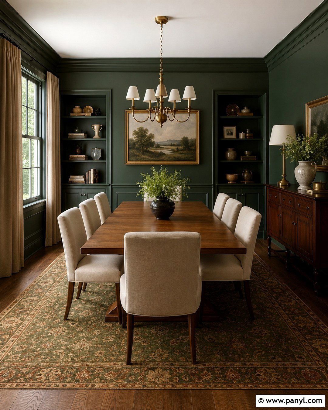 Forest Green Dining Room Walls - 20 Colors For Walls In House Ideas