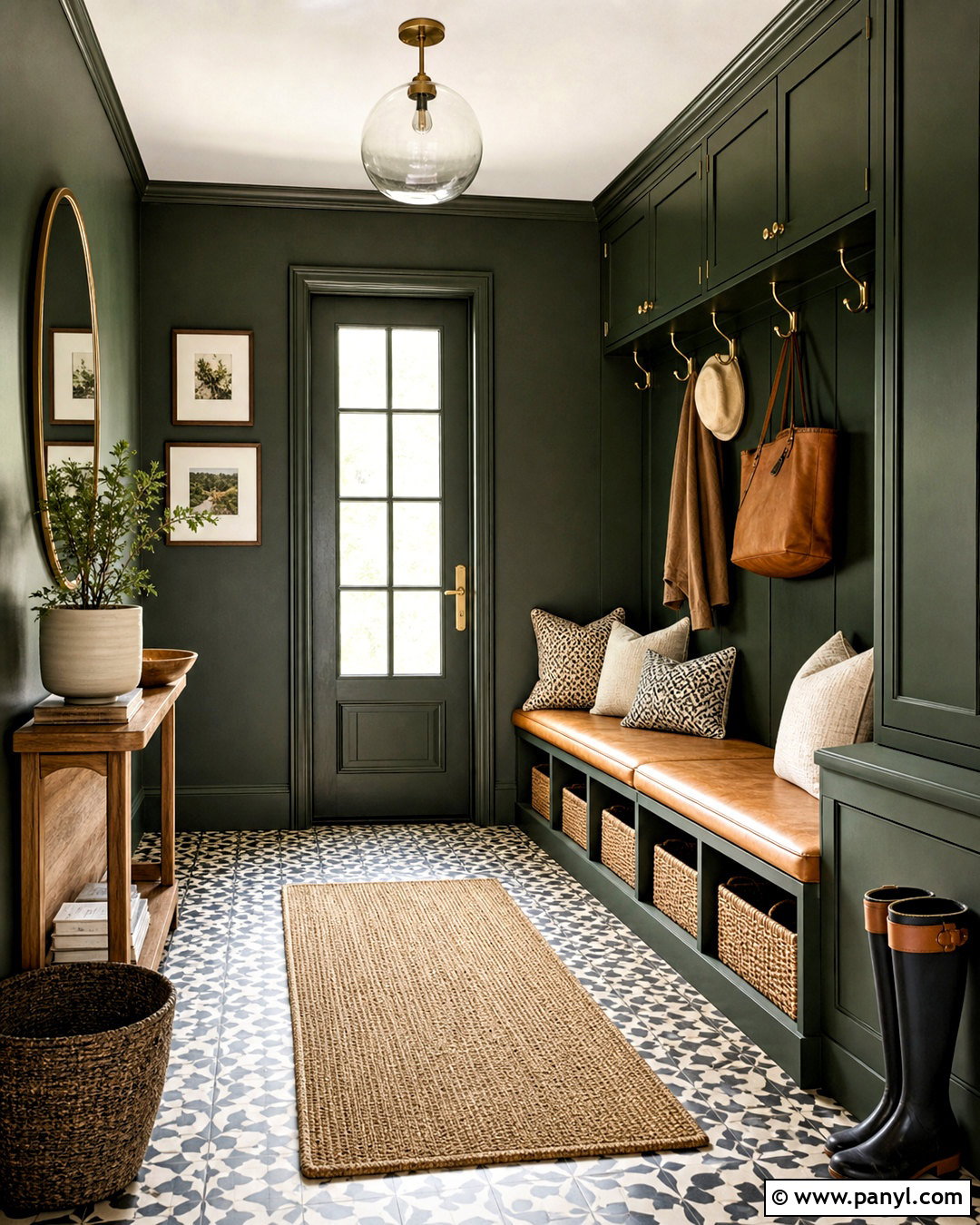 Forest Green Entryway And Mudroom - 20 forest green room ideas