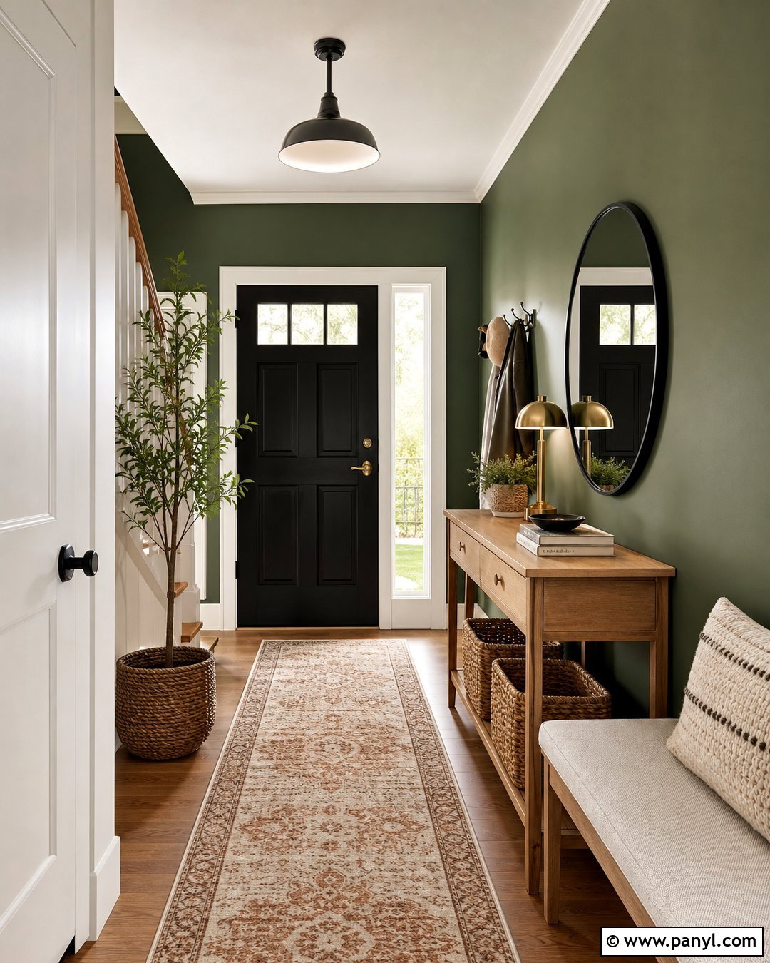 Forest Green Entryway Walls - 25 Forest Green Wall Color Ideas