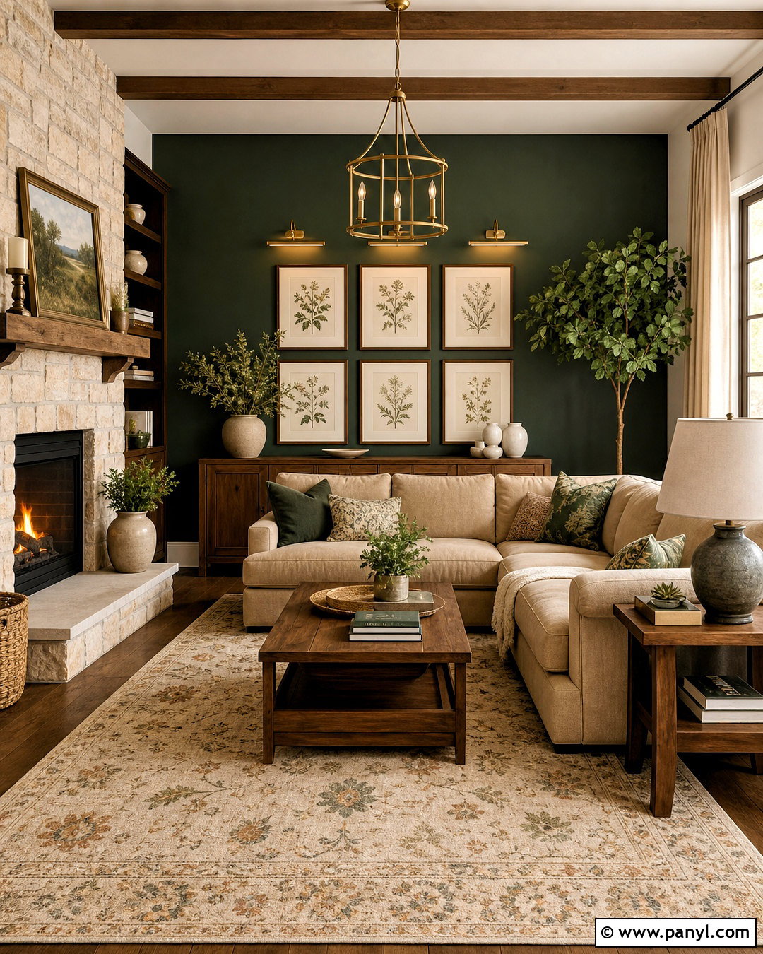 Forest Green Family Room Accent Wall - 20 family room accent wall paint colors
