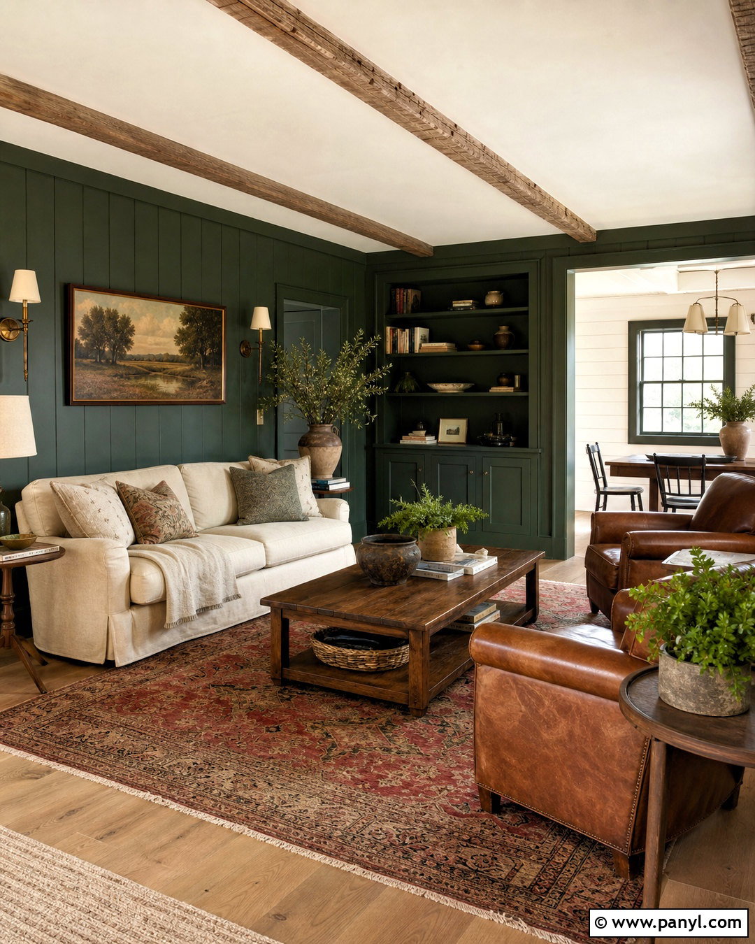 Forest Green Farmhouse Living Room Palette - 20 farmhouse color palette living room ideas