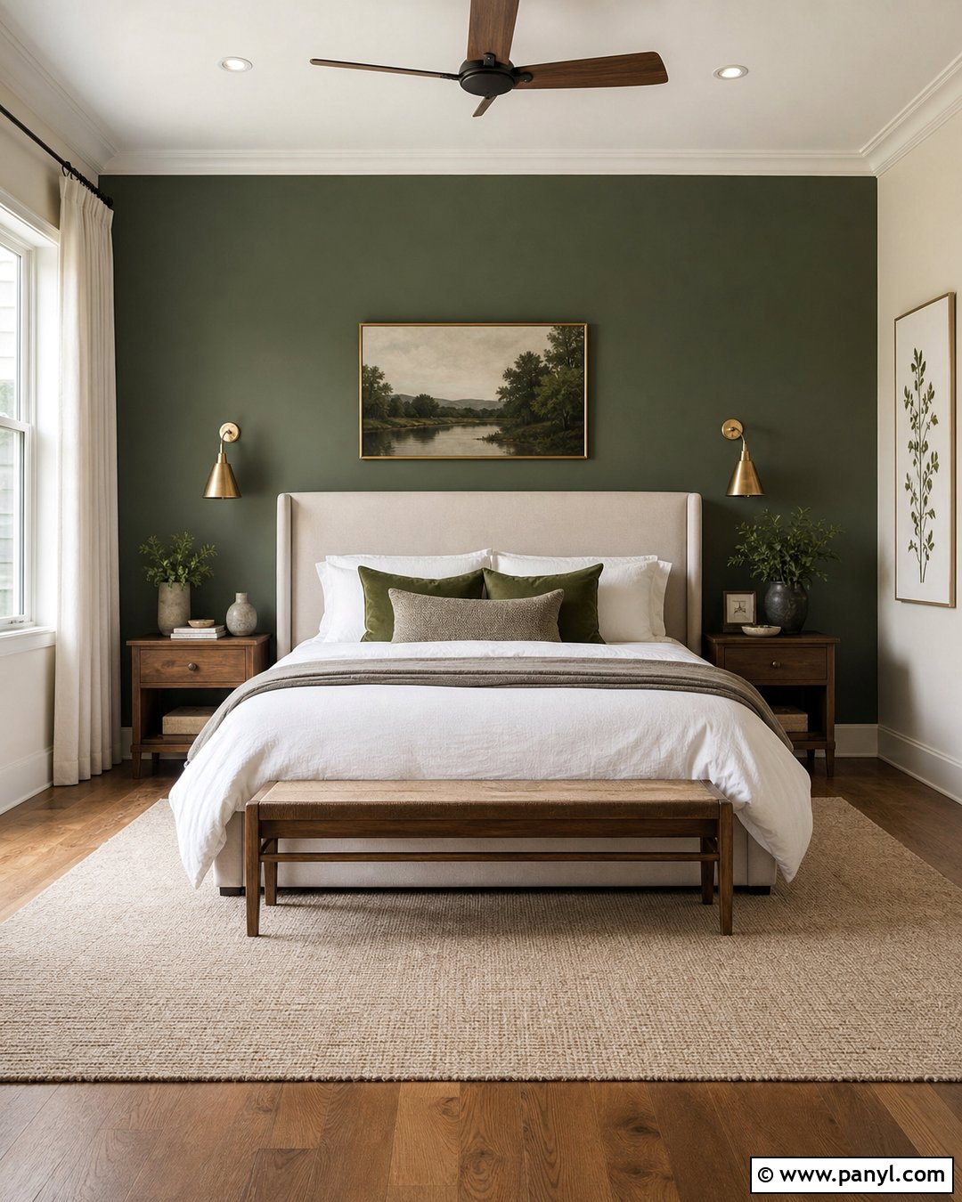 Forest Green Feature Wall - 30 Feature Wall Colours