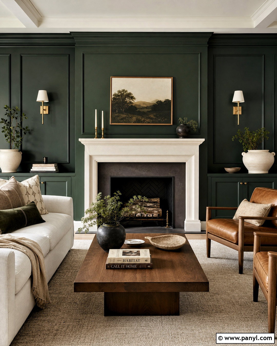 Forest Green Fireplace Living Room - 20 forest green living room ideas