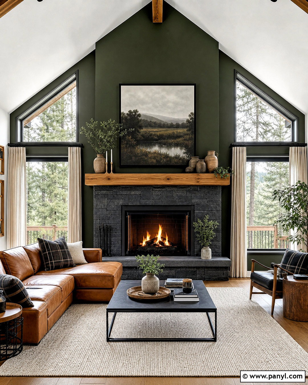 Forest Green Fireplace Wall - 20 green fireplace wall ideas