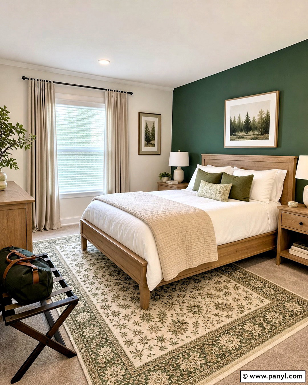 Forest Green Guest Bedroom - 20 forest green bedrooms