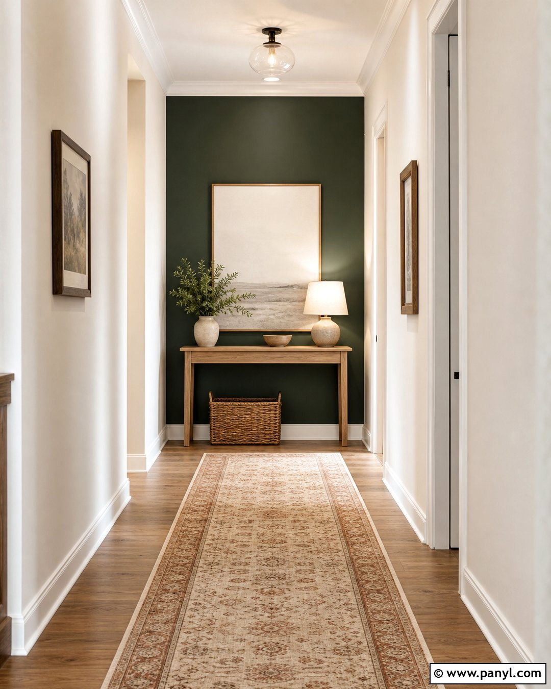 Forest Green Hallway Accent Wall - 35 forest green accent wall ideas