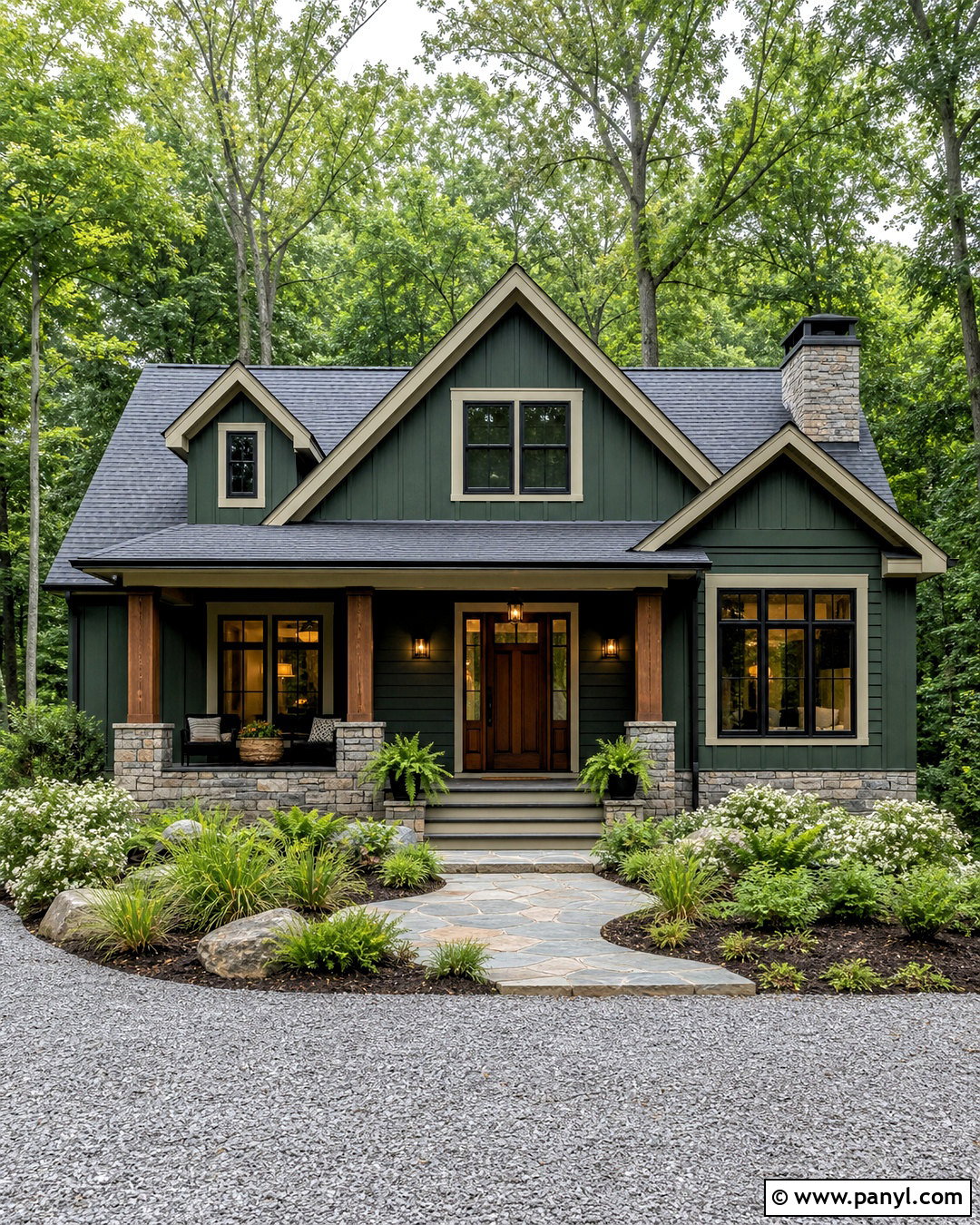 Forest Green House Color - 20 modern house colors