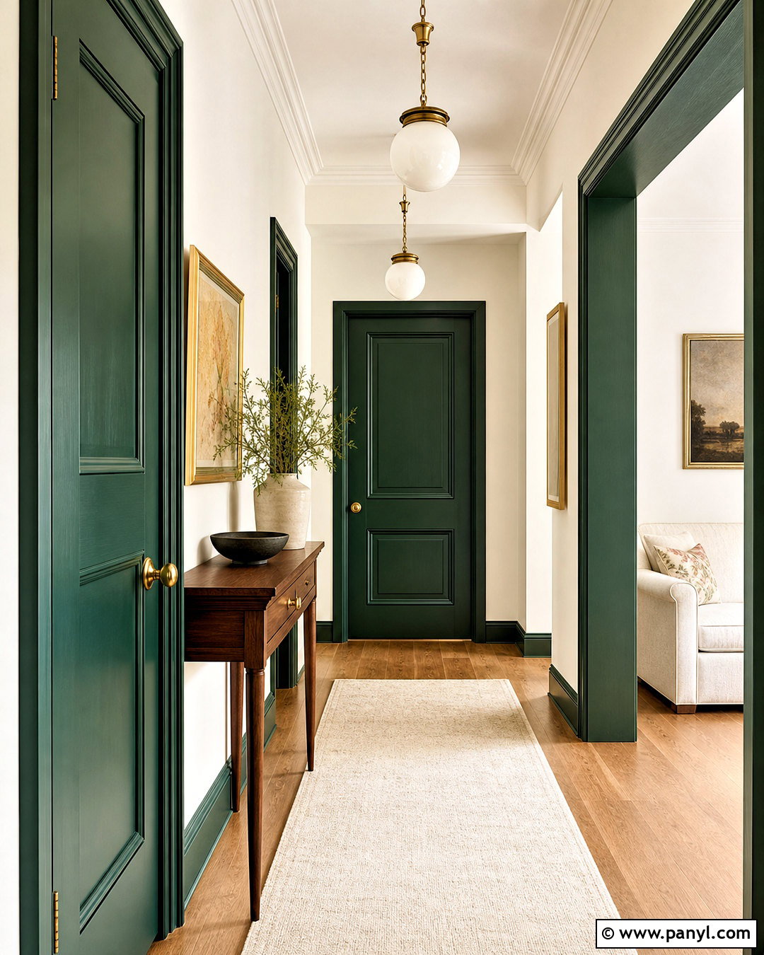 Forest Green Indoor Door - 20 indoor door colors